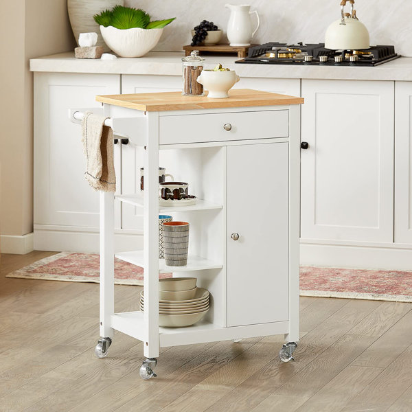 Rosalind Wheeler AmeliaRae 68Cm Wide Rolling Kitchen Trolley Wayfair